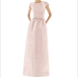 Alfred sung D569 long cap sleeve dress